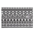 White And Grey Aztec Pattern Print Placemat