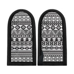White And Grey Aztec Pattern Print Skillet Handle Cover