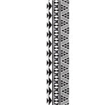 White And Grey Aztec Pattern Print Table Runner