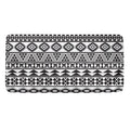White And Grey Aztec Pattern Print Towel