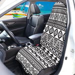 White And Grey Aztec Pattern Print Waterproof Car Seat Cover
