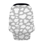 White And Grey Cow Print Baby Seat Cover