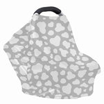 White And Grey Cow Print Baby Seat Cover