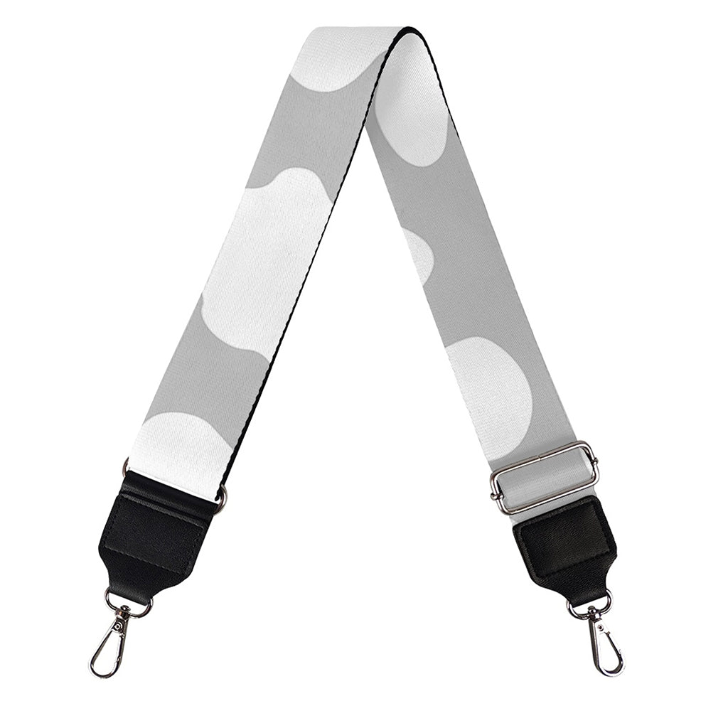 White And Grey Cow Print Bag Strap
