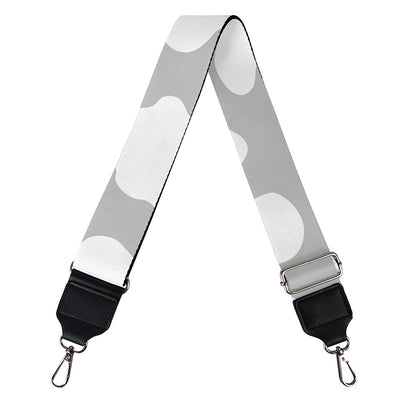 White And Grey Cow Print Bag Strap