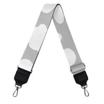 White And Grey Cow Print Bag Strap