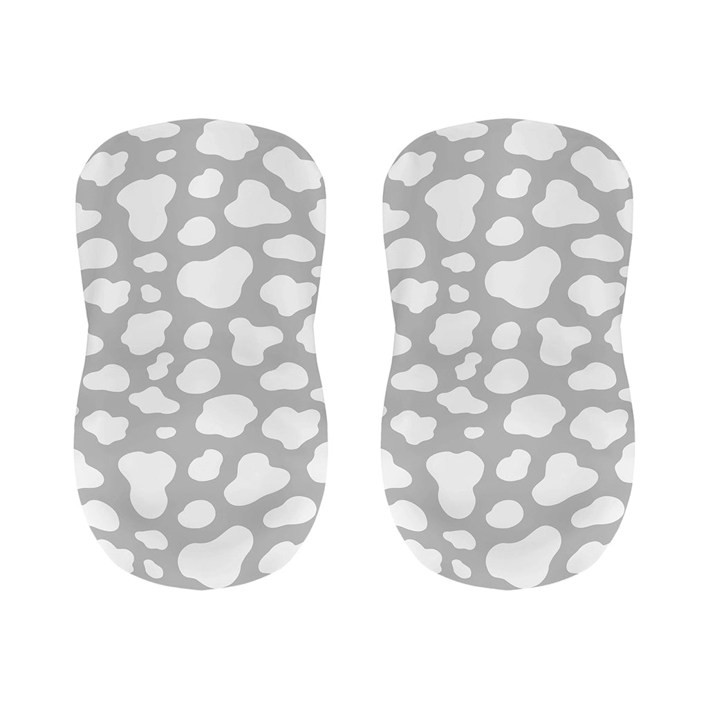 White And Grey Cow Print Bar Stool Covers