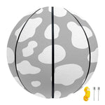 White And Grey Cow Print Basketball