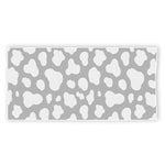 White And Grey Cow Print Beach Towel