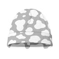 White And Grey Cow Print Beanie