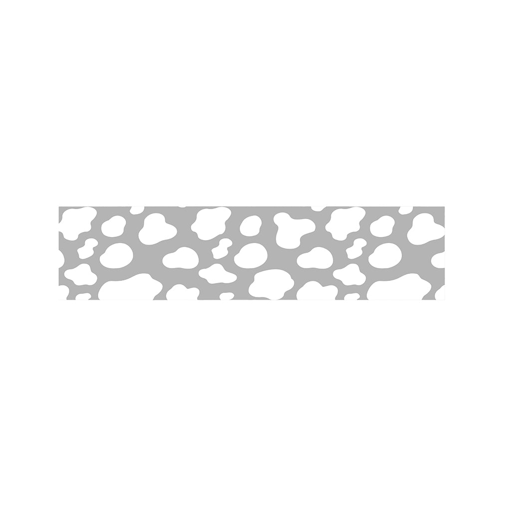 White And Grey Cow Print Bed Runner