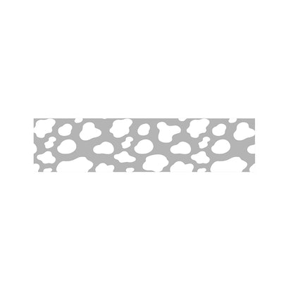 White And Grey Cow Print Bed Runner