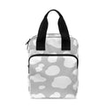 White And Grey Cow Print Bible Tote Bag