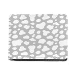 White And Grey Cow Print Bifold Wallet