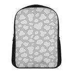 White And Grey Cow Print Casual Backpack