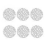 White And Grey Cow Print Coaster Set