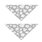 White And Grey Cow Print Dog Bandana
