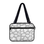 White And Grey Cow Print Double Strap Bible Bag