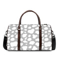 White And Grey Cow Print Duffel Bag