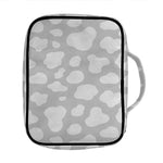 White And Grey Cow Print Front Pocket Bible Bag
