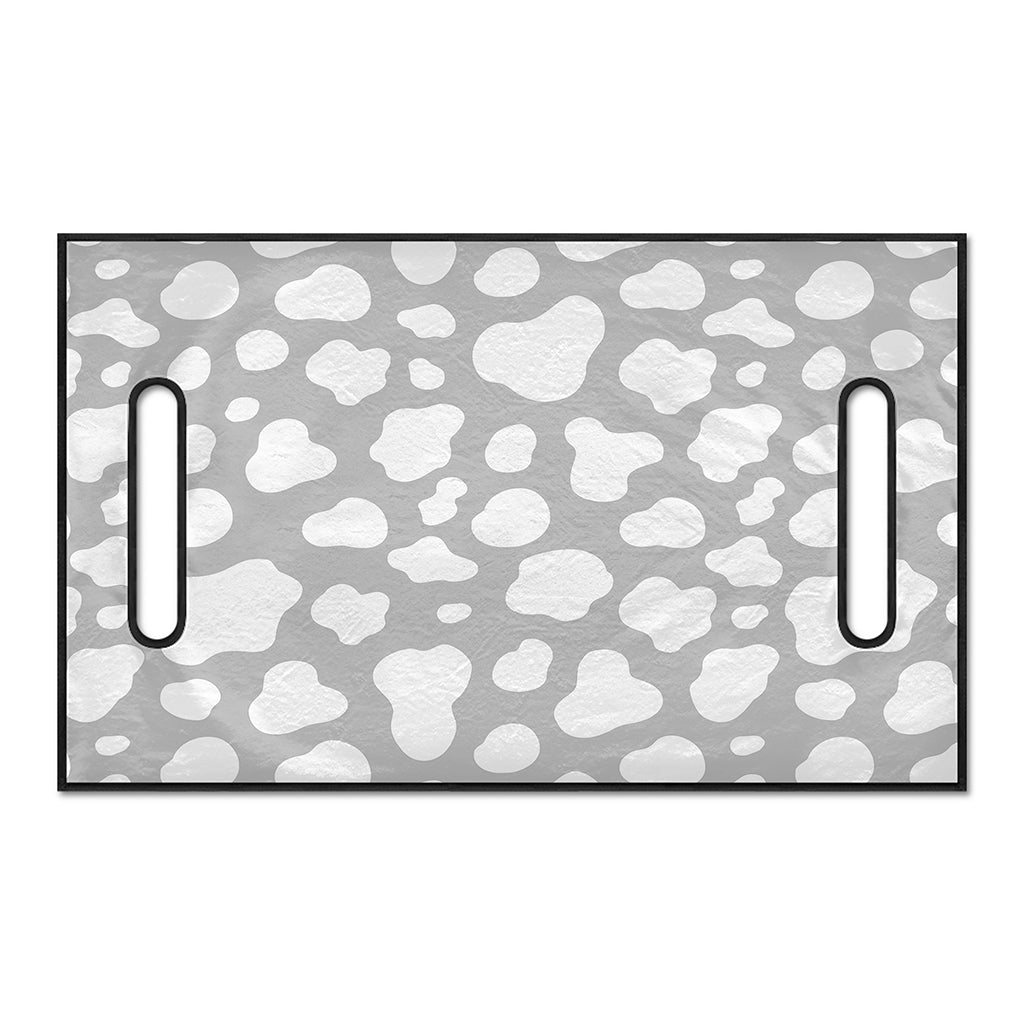 White And Grey Cow Print Golf Cart Seat Cover