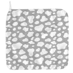 White And Grey Cow Print Hand Towel