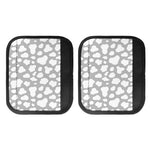 White And Grey Cow Print Handle Covers