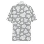 White And Grey Cow Print Hawaiian Shirt