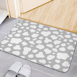 White And Grey Cow Print Indoor Door Mat