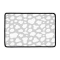 White And Grey Cow Print Kitchen Mat