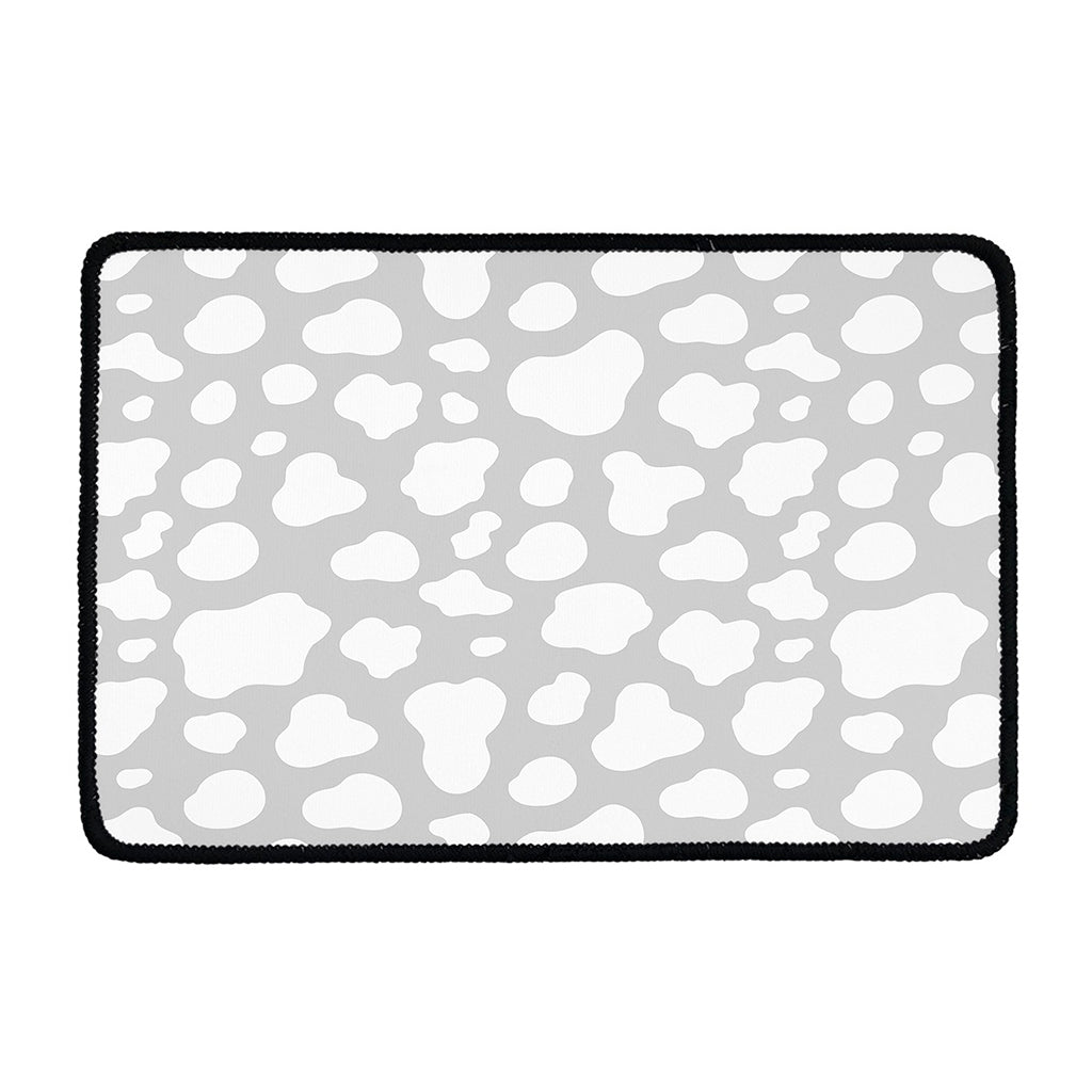 White And Grey Cow Print Kitchen Mat