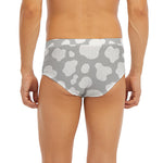 White And Grey Cow Print Men's Briefs