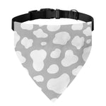 White And Grey Cow Print Over The Collar Dog Bandana