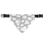 White And Grey Cow Print Over The Collar Dog Bandana
