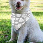 White And Grey Cow Print Over The Collar Dog Bandana