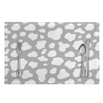 White And Grey Cow Print Placemat