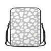 White And Grey Cow Print Rectangular Crossbody Bag