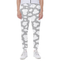 White And Grey Cow Print Joggers