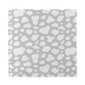 White And Grey Cow Print Silk Bandana
