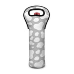 White And Grey Cow Print Single Neoprene Wine Tote