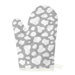 White And Grey Cow Print Single Oven Mitt