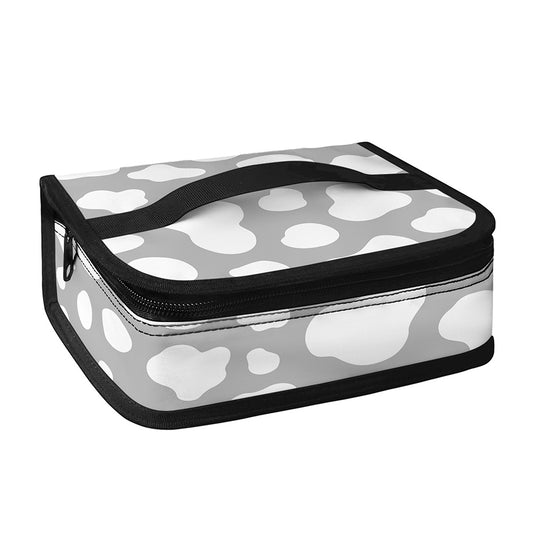 White And Grey Cow Print Small Lunch Bag