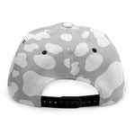 White And Grey Cow Print Snapback Cap