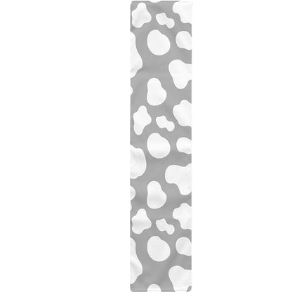 White And Grey Cow Print Table Runner