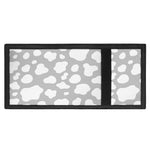 White And Grey Cow Print Trifold Wallet