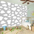 White And Grey Cow Print Wall Sticker