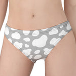White And Grey Cow Print Women's Panties