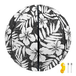 White And Grey Hawaiian Pattern Print Basketball
