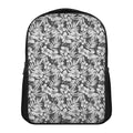 White And Grey Hawaiian Pattern Print Casual Backpack