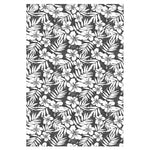 White And Grey Hawaiian Pattern Print Curtain